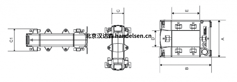 Janitza KBU型分芯剩余電流互感器尺寸圖