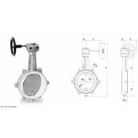 WAREX Valve 應用液體、氣體和磨蝕性散裝材料環(huán)境的蝶閥 DKZ 103 H