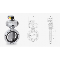 warex valve DKZ 103DZ-P蝶閥  用于塑料化工食品礦產